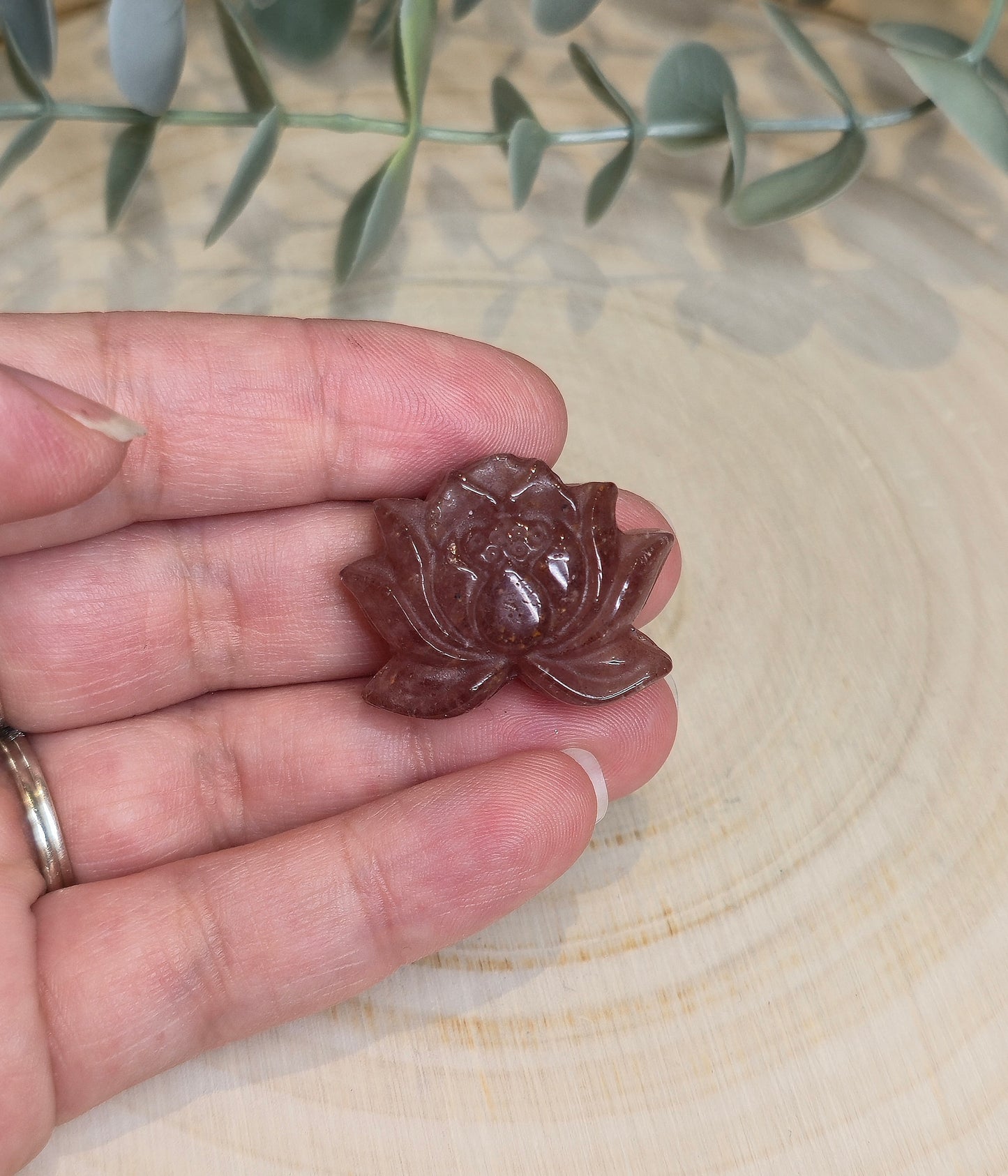 Lotus en Quartz fraise