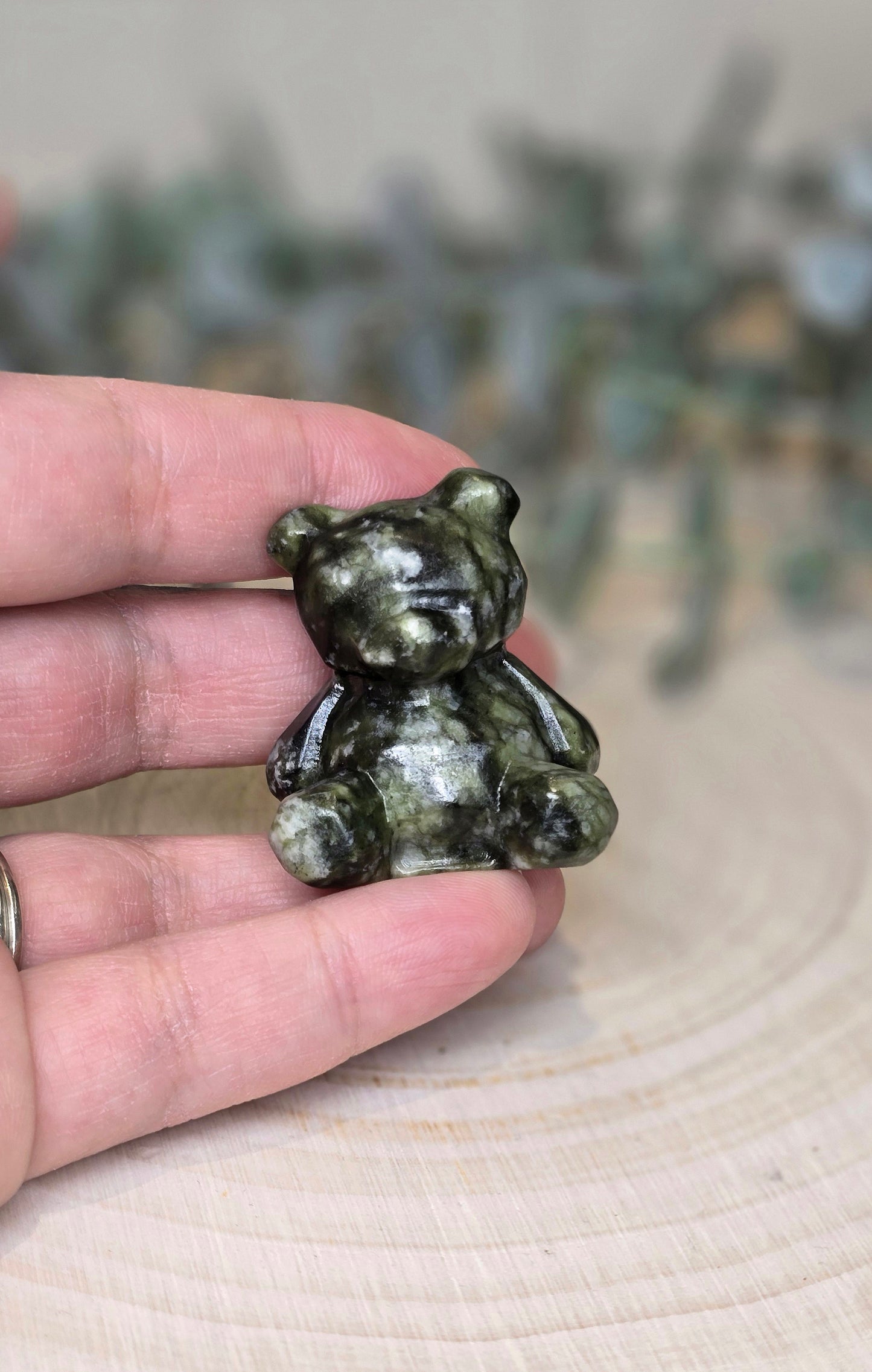 Ourson en Jade vert