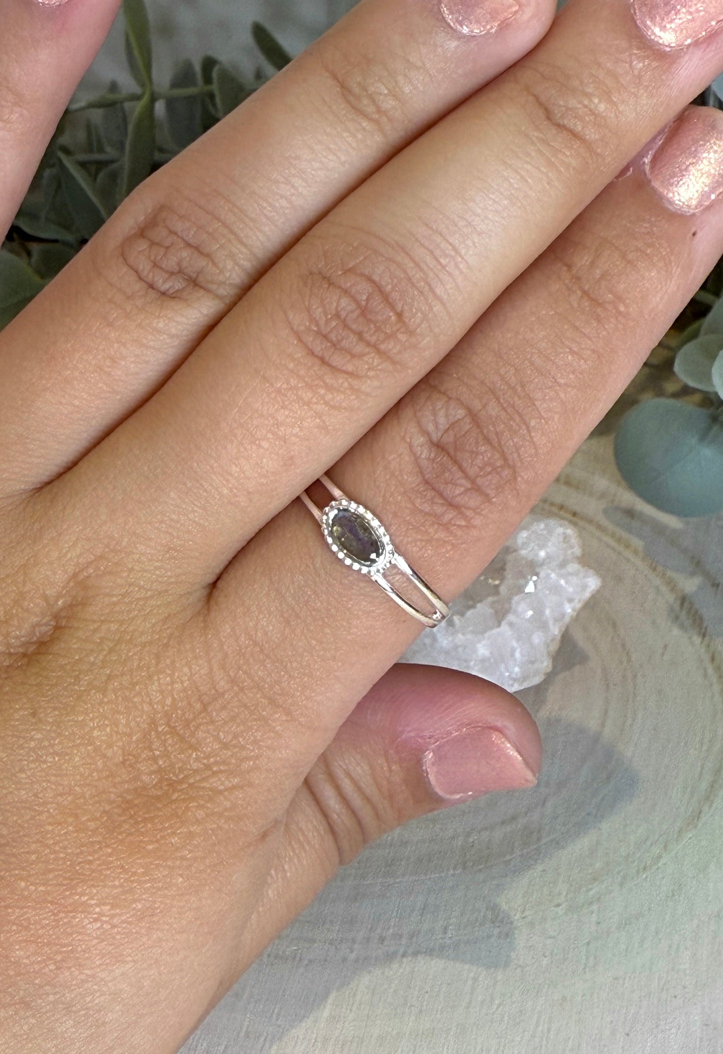 Bague Labradorite ovale