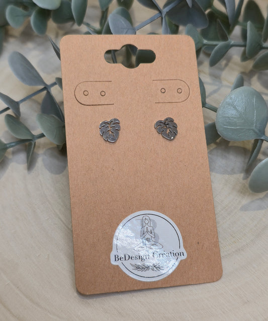Boucles d’oreilles Monstera