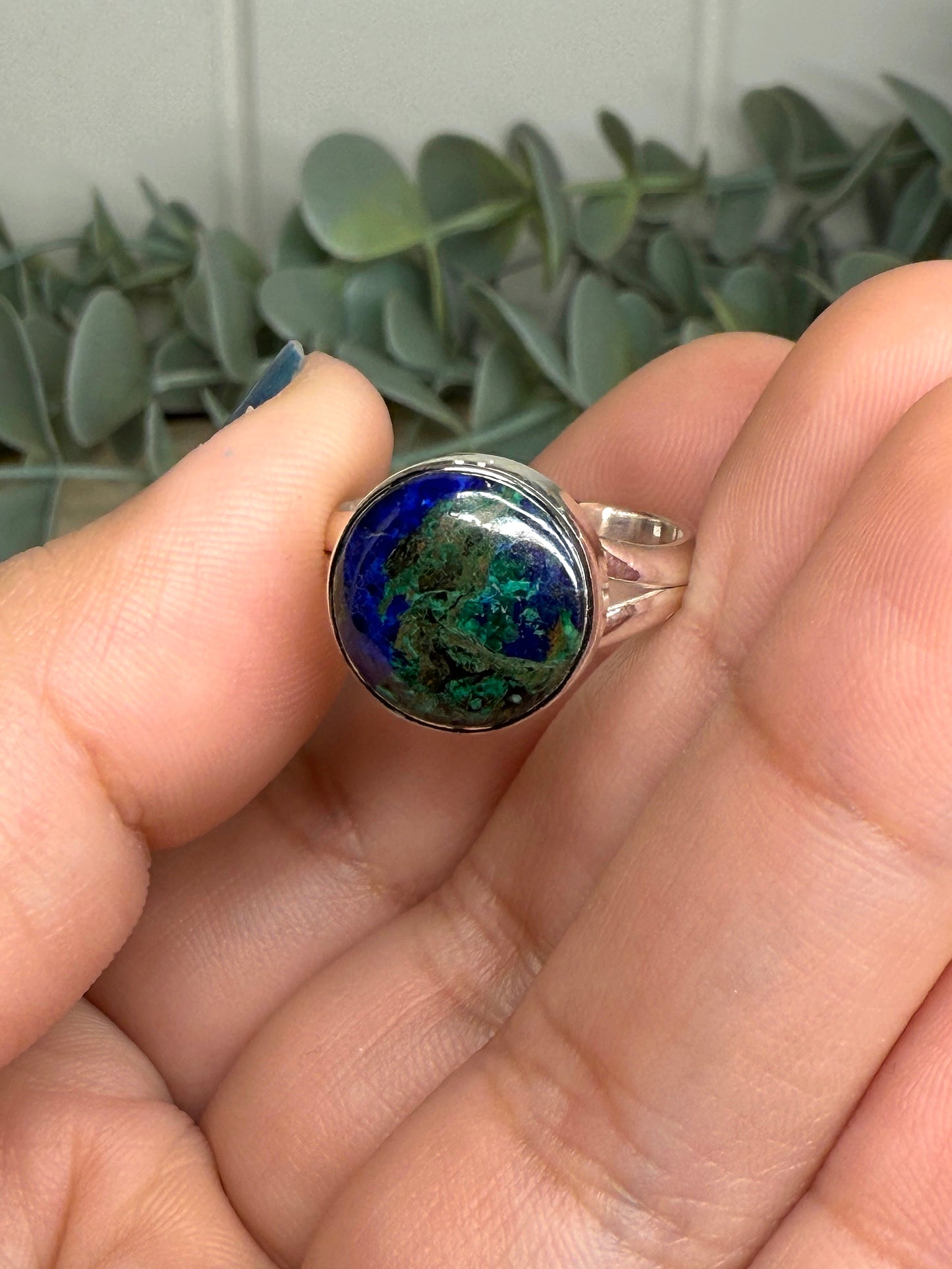 Bague Azurite-Malachite