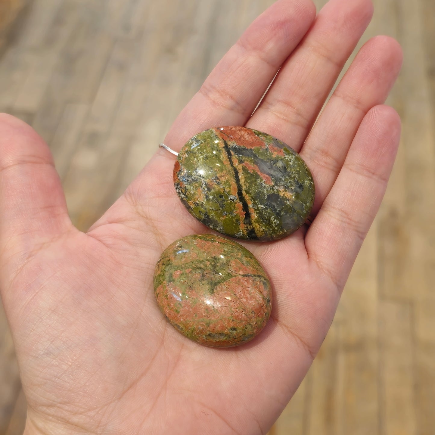 Pierre de paume en Unakite