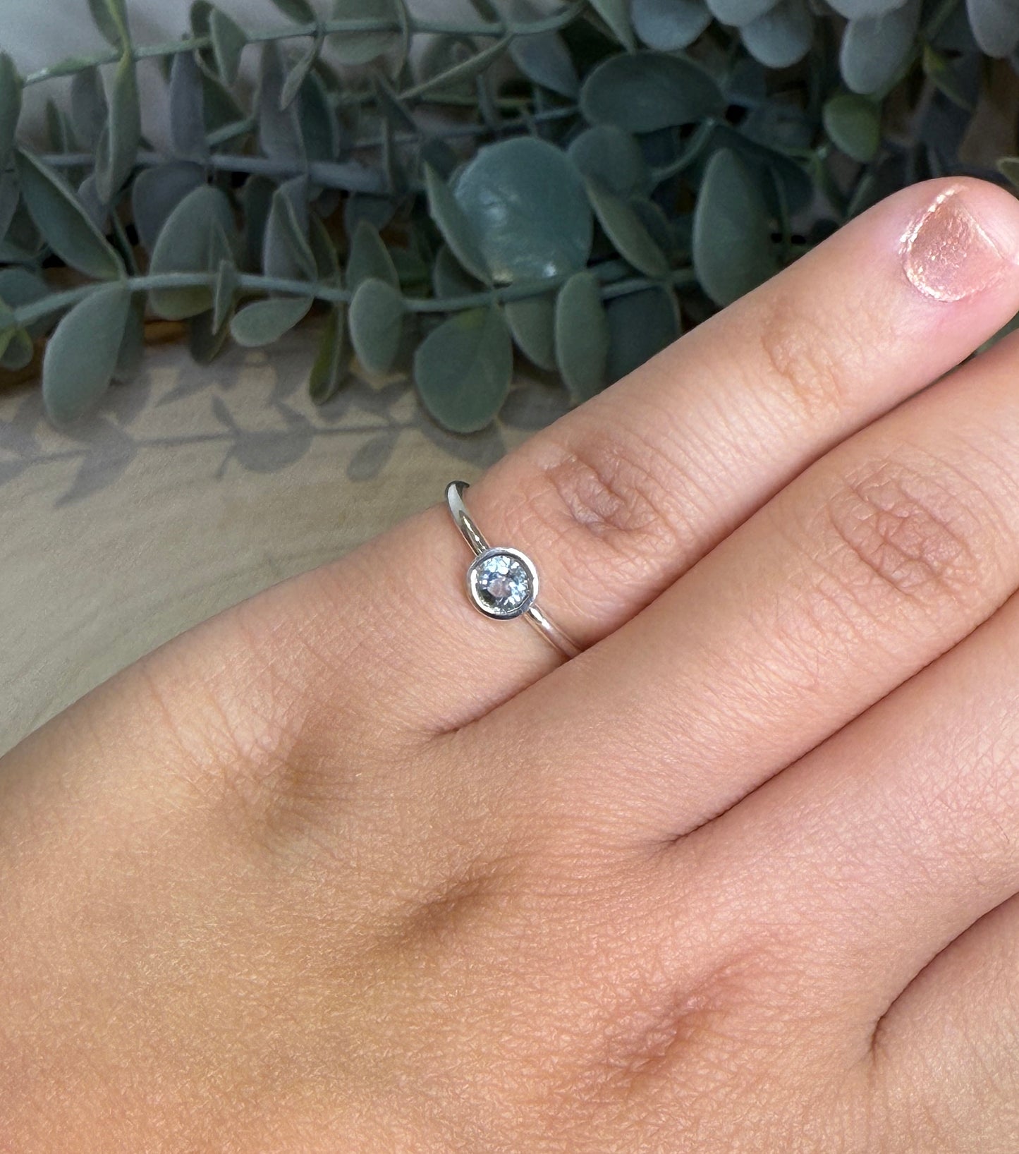 Bague Topaze bleue