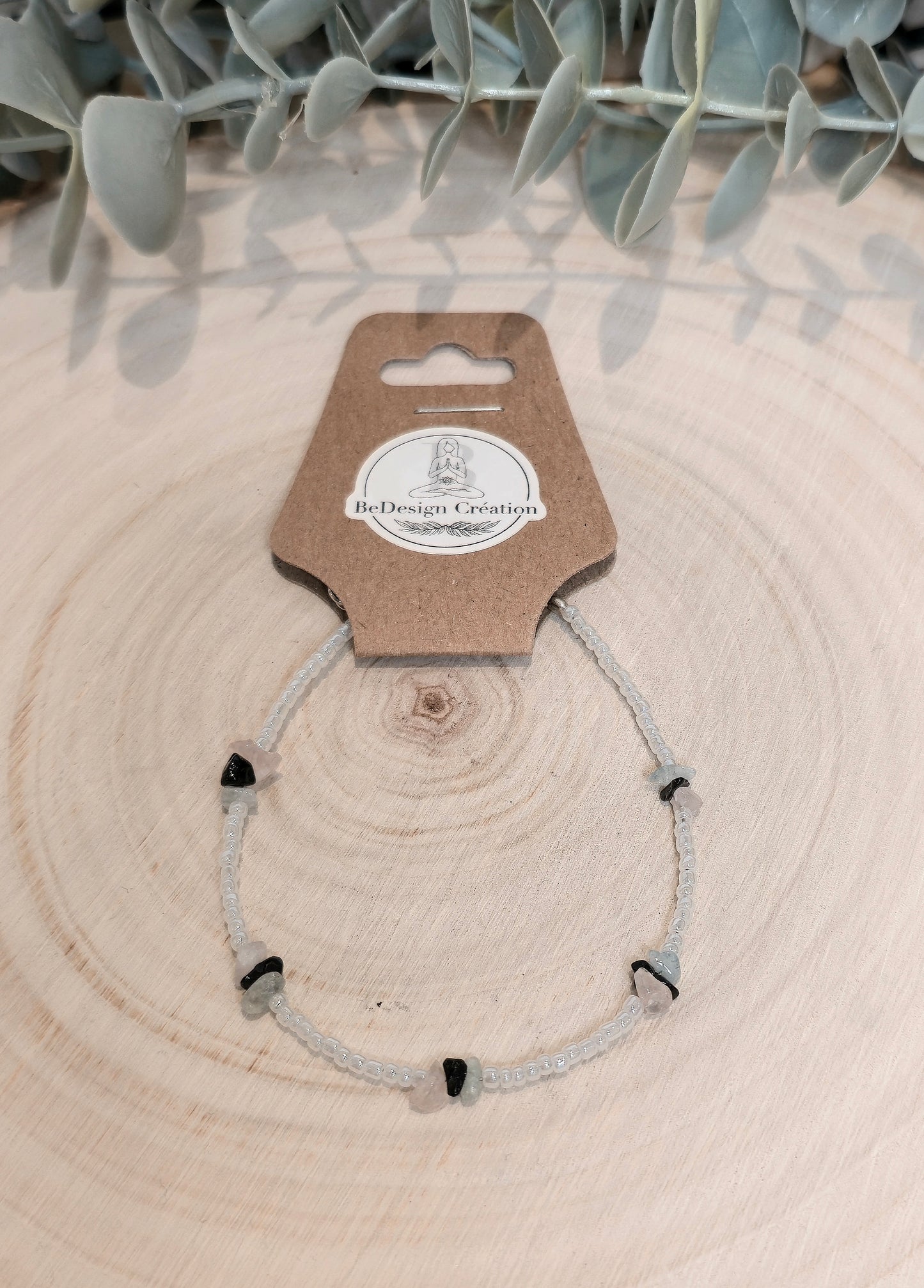 Bracelet avec pierres - Pierres en chips mix