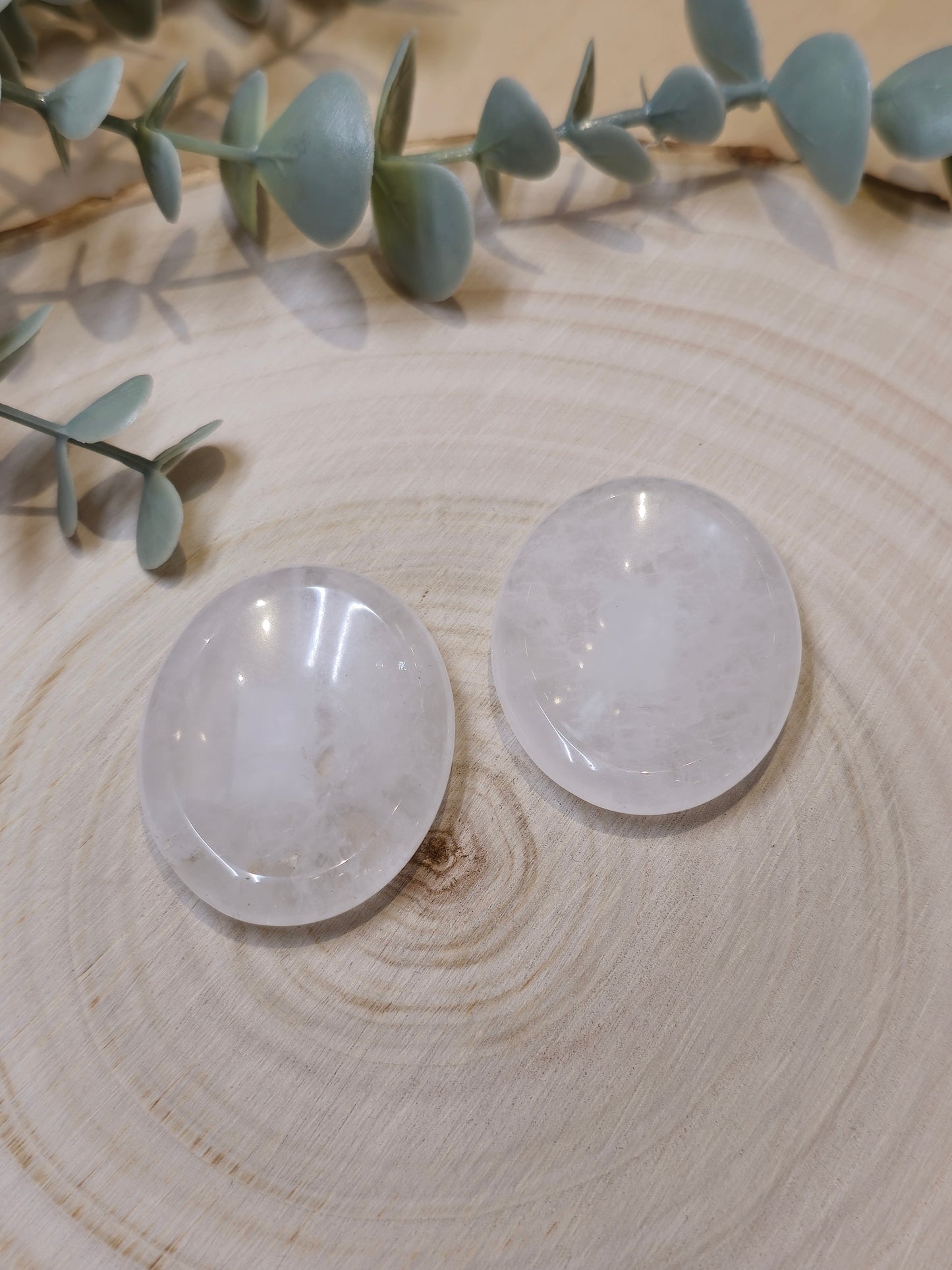 Quartz clair Worry stone