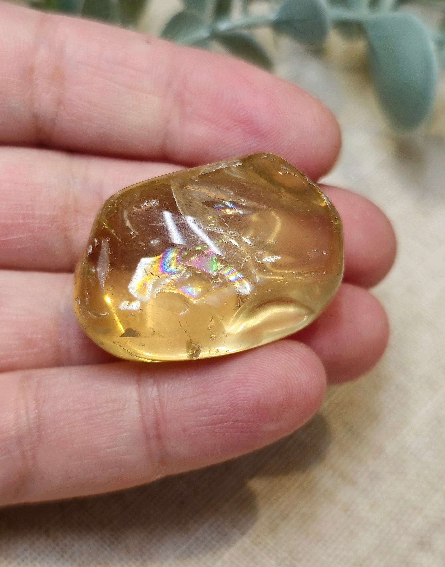 Citrine naturelle du Brésil grade extra barattée