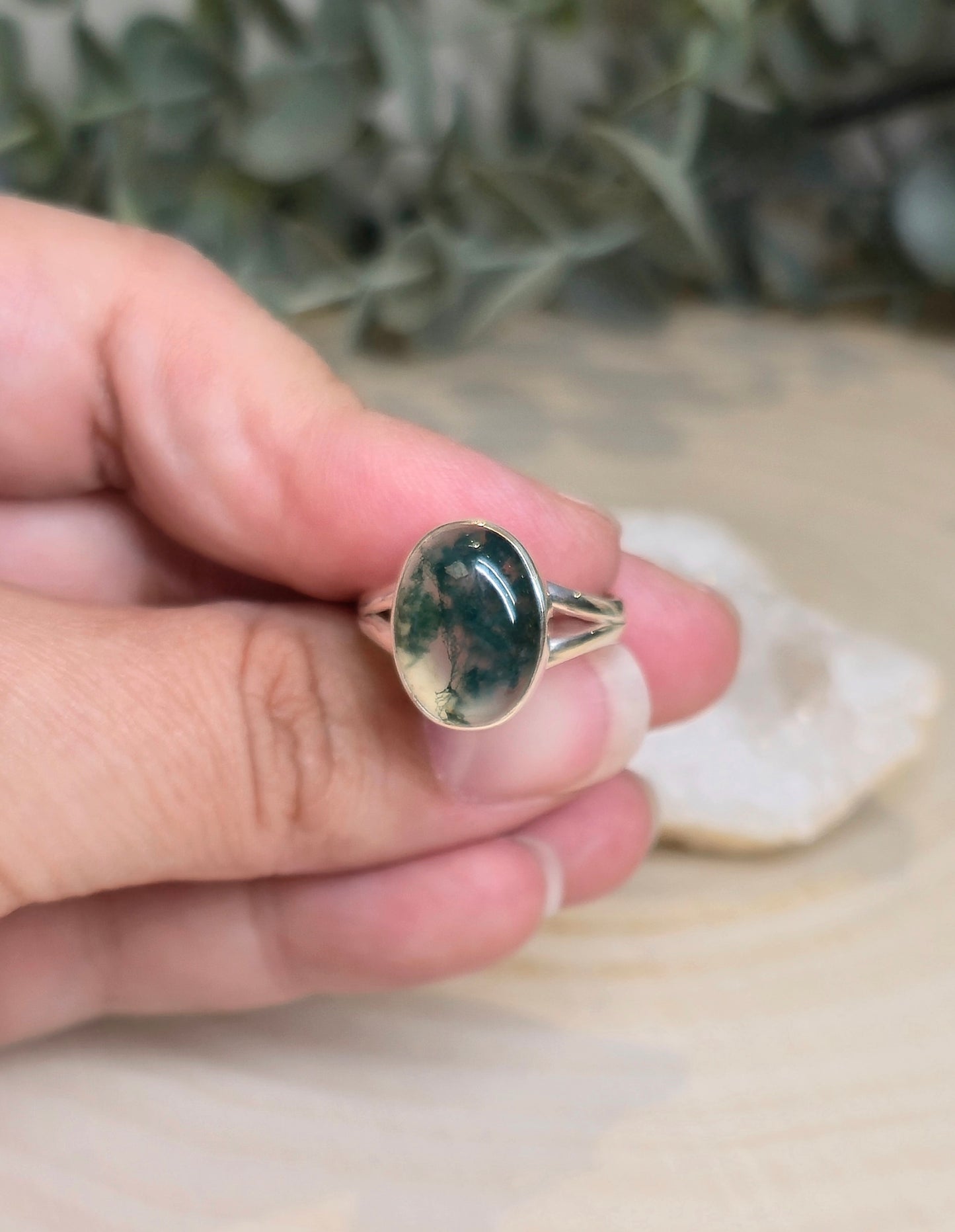 Bague Agate mousse