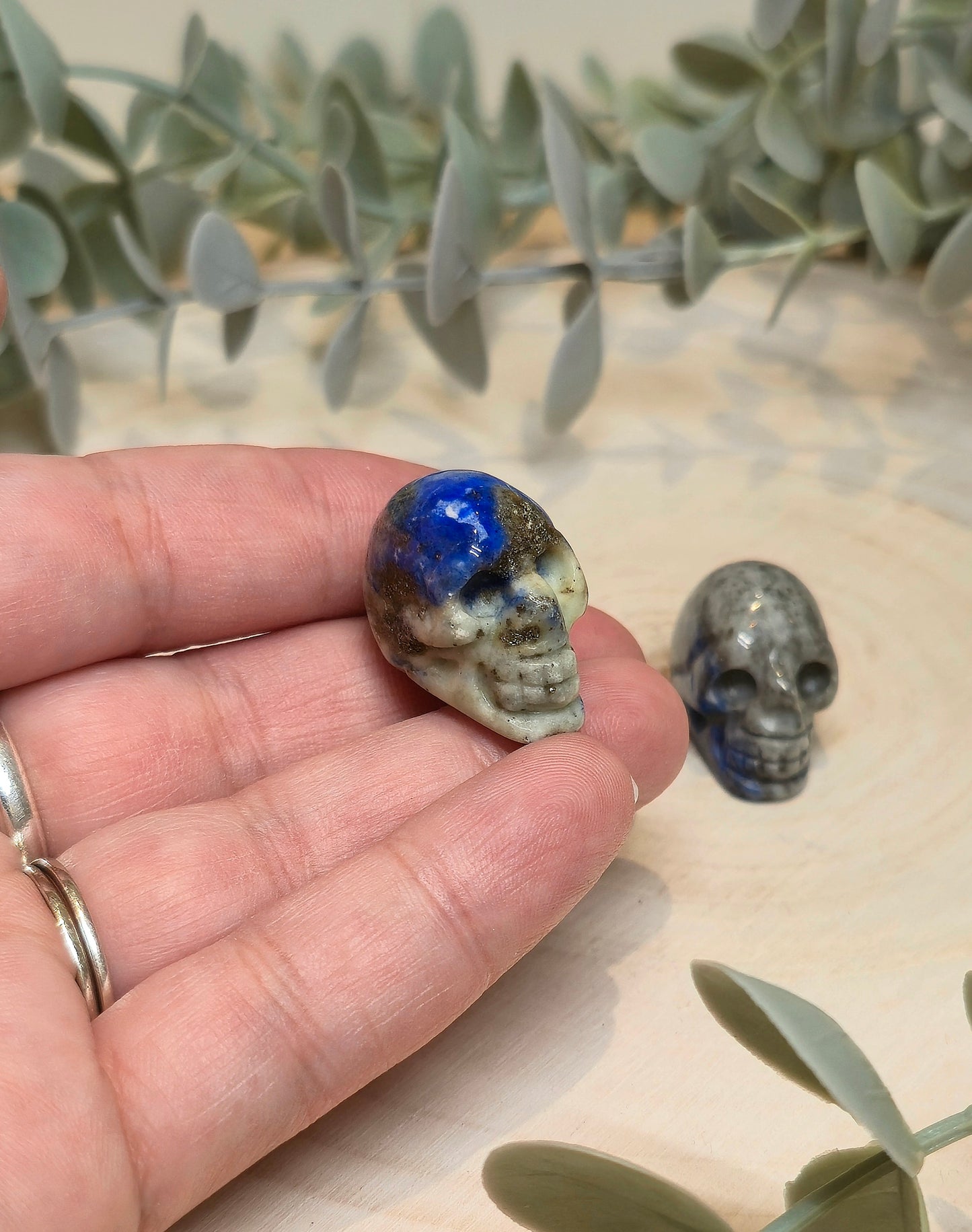 Mini Crâne en Lapis Lazuli