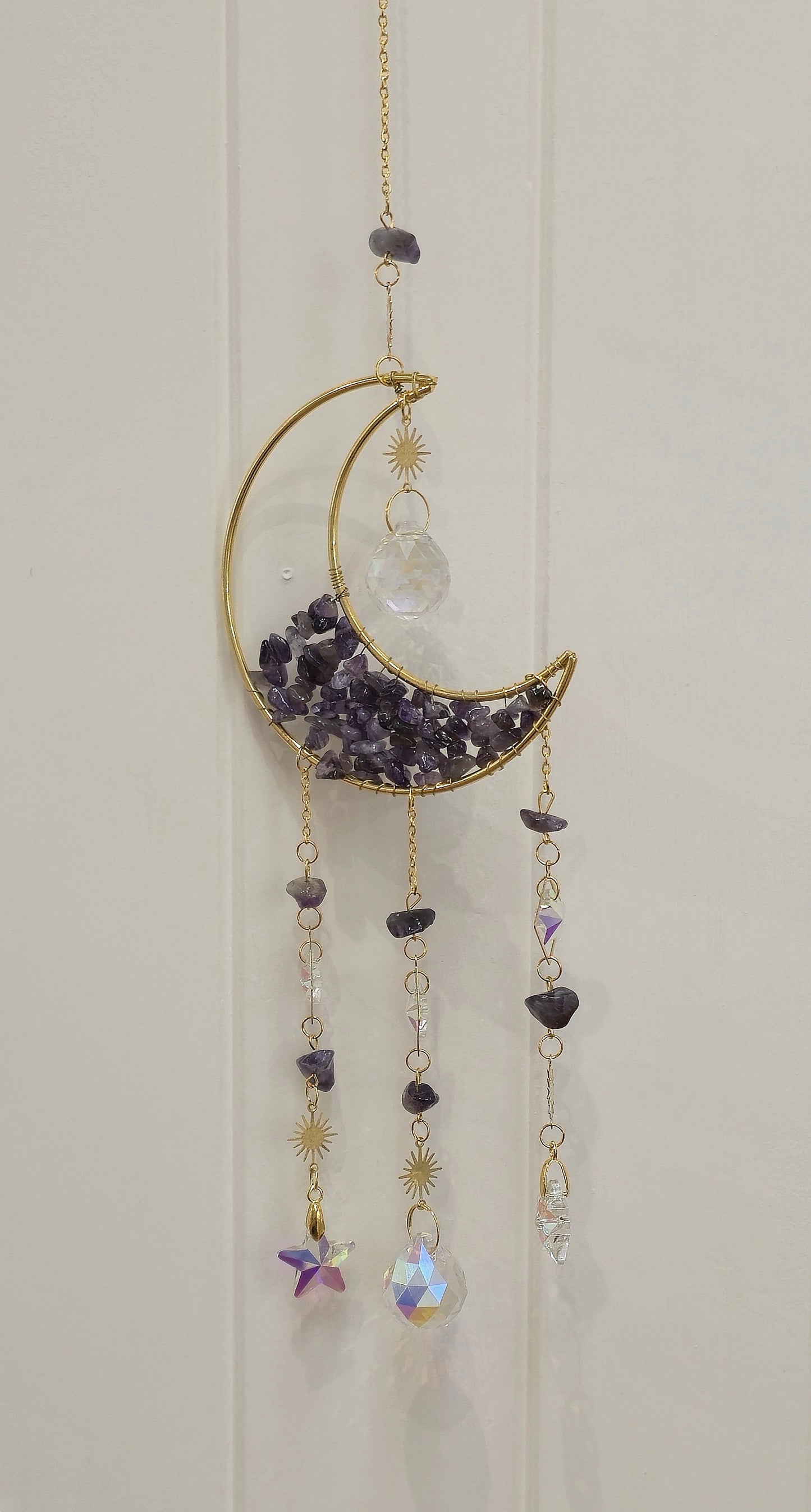 Capteur de lumière Lune Améthyste