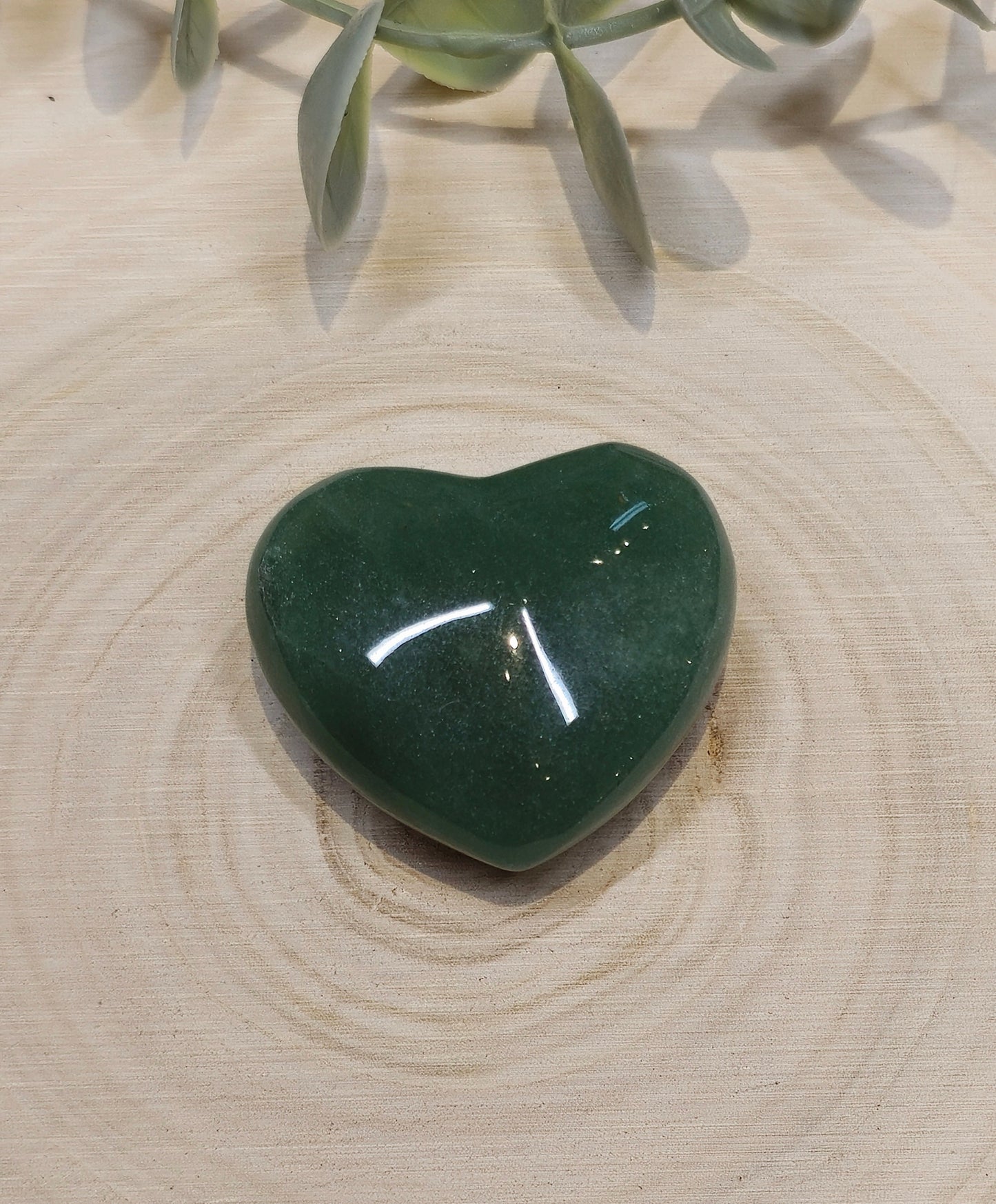 Coeur en Aventurine verte