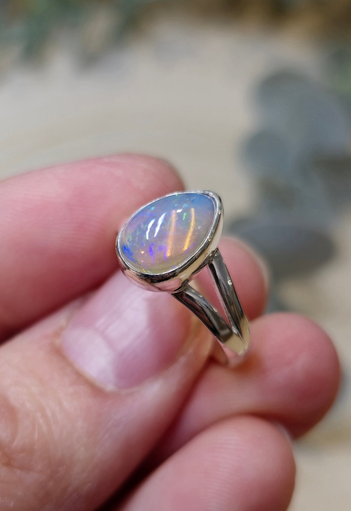 Bague Opale d'Éthiopie