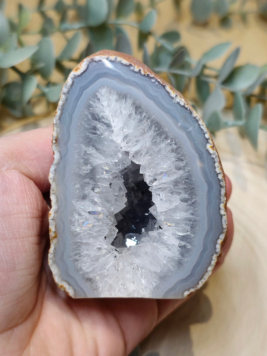 Base Agate géode naturelle