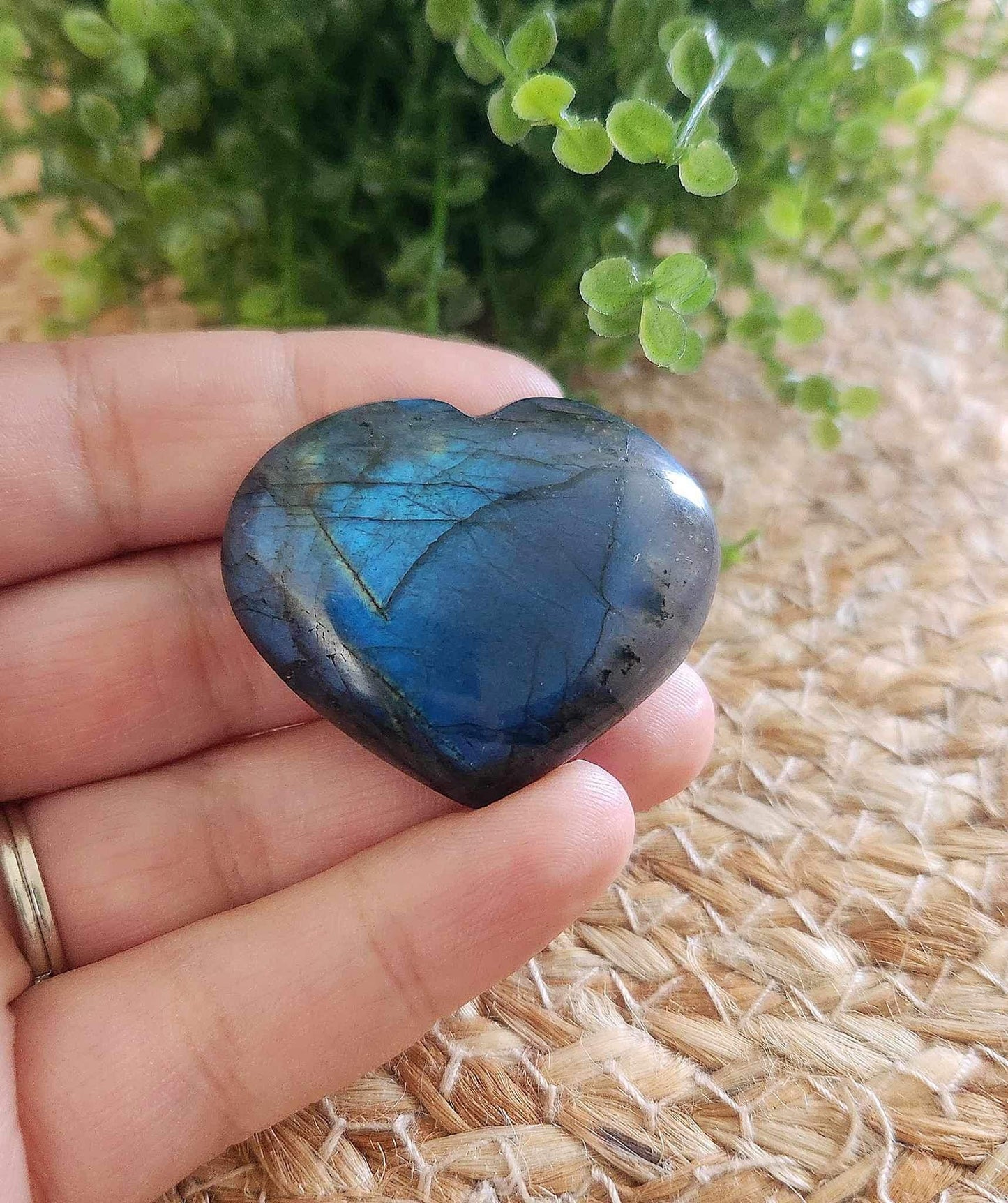 Coeur en Labradorite