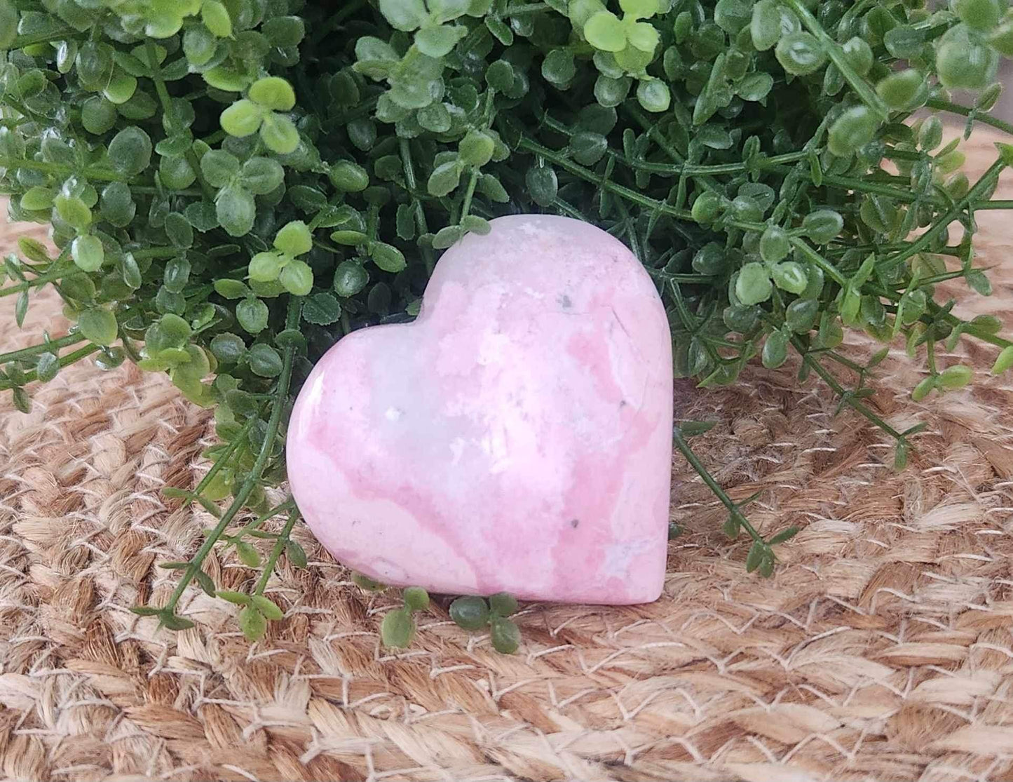 Coeur en Rhodonite du Pérou