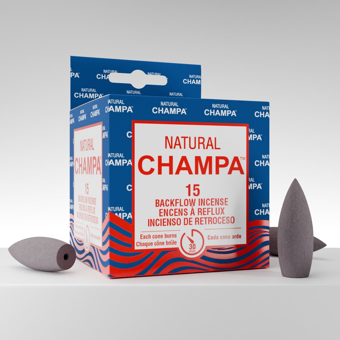 Cônes d’encens Backflow Champa Naturel