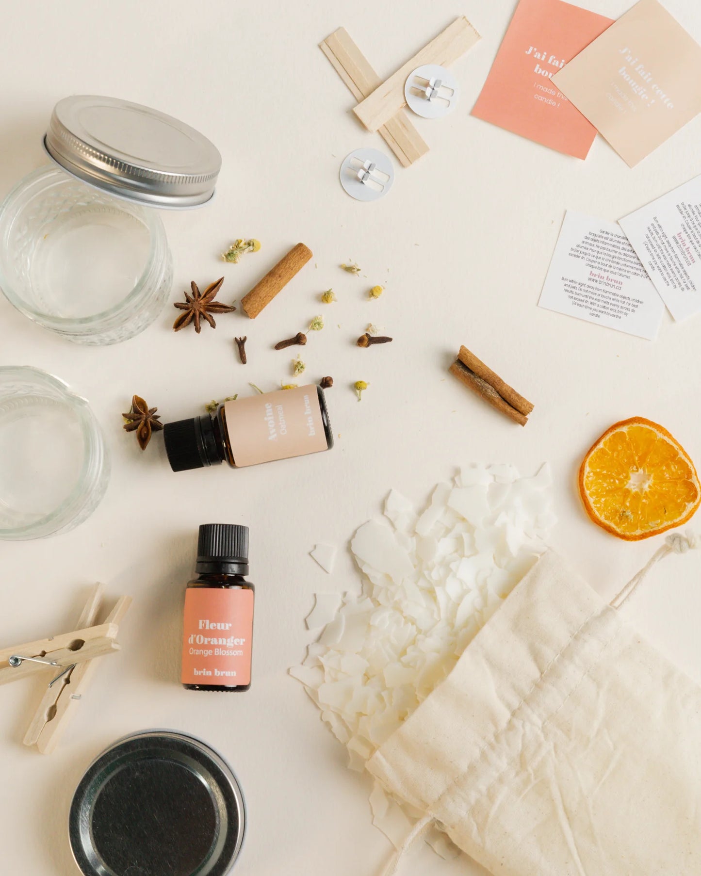 Coffret créatif - Ensemble de fabrication de bougies de saison