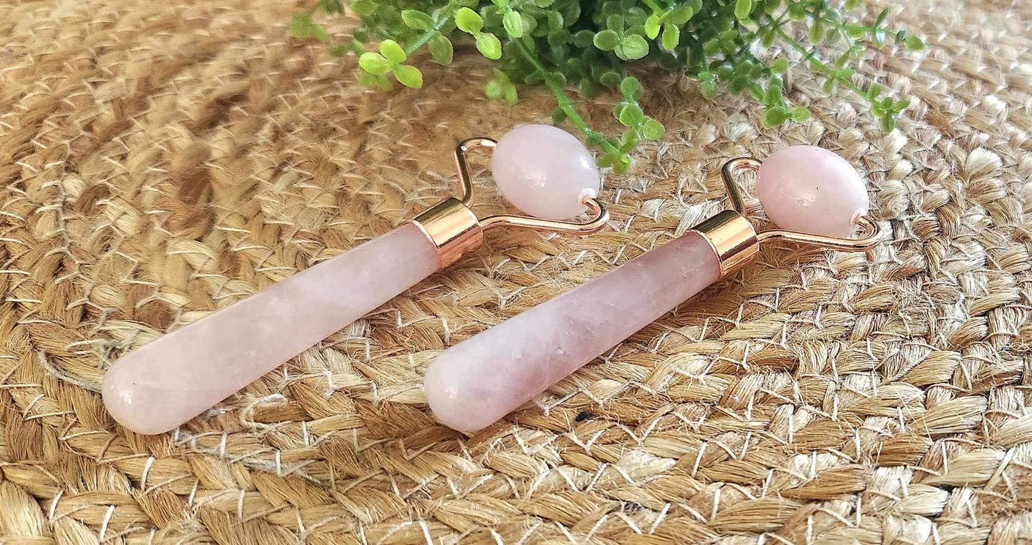 Rouleau de massage Quartz rose