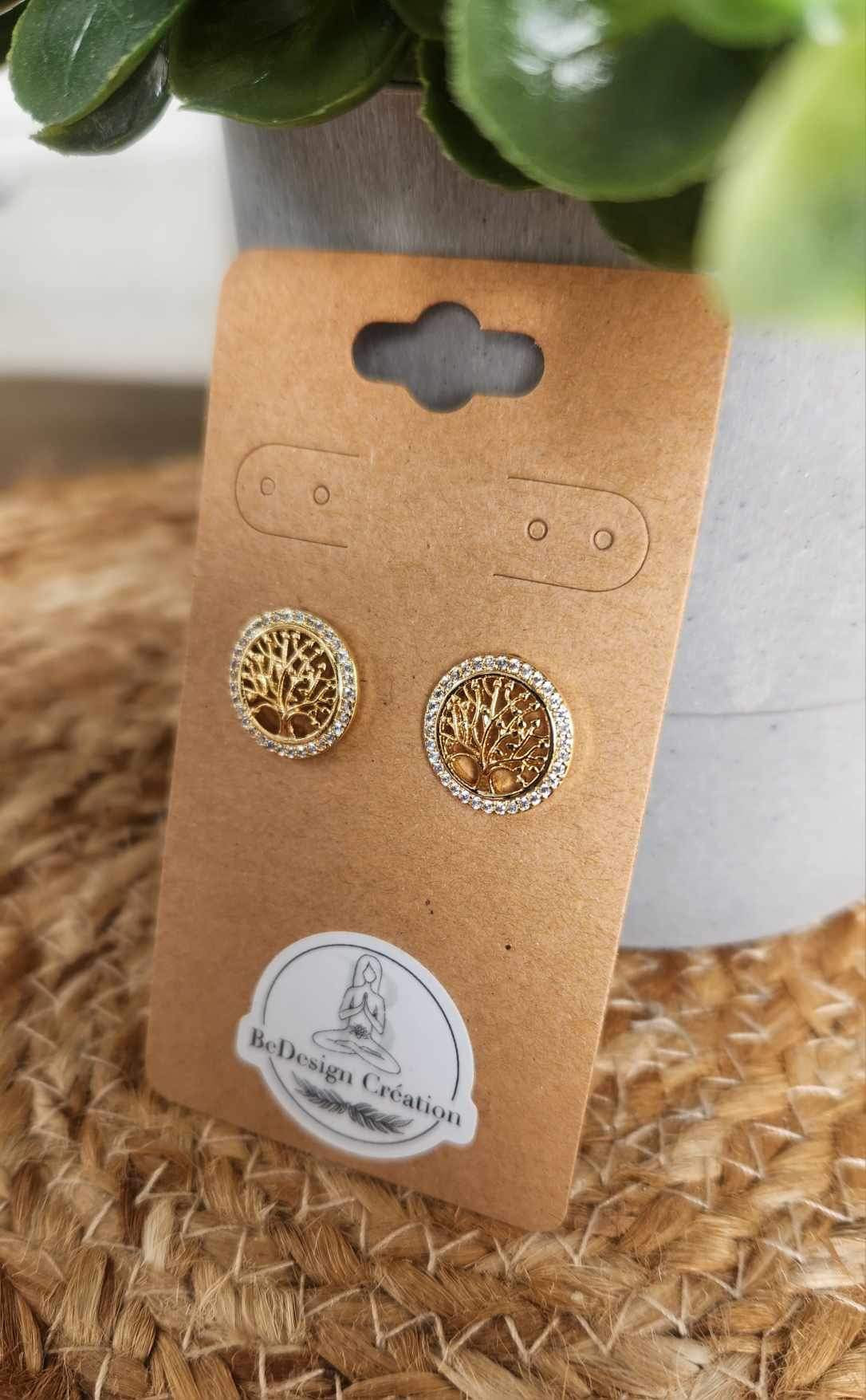 Boucles d’oreilles Arbre de vie gold