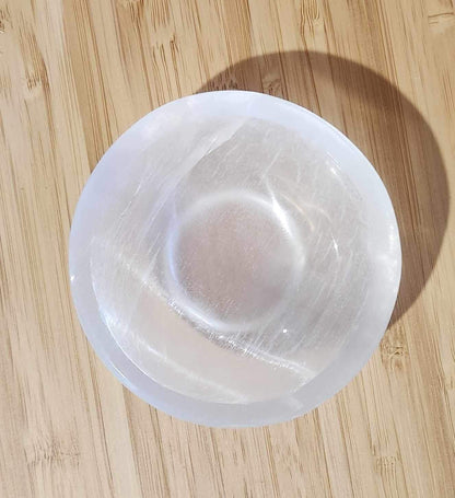 Bol de sélénite rond
