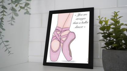 Oeuvre imprimée - Chaussons de ballet - stronger