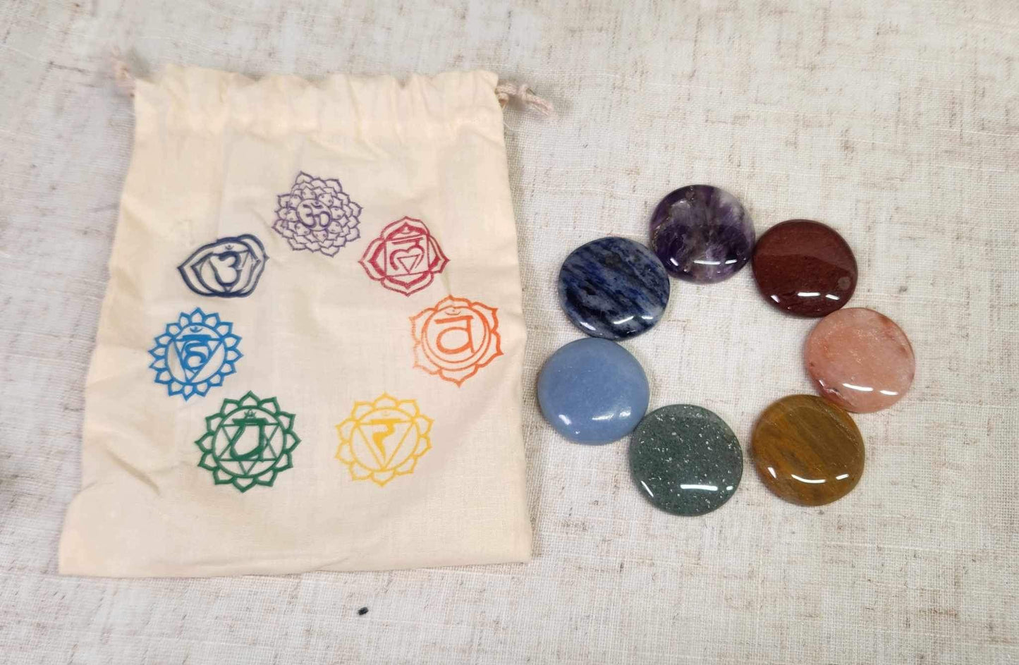 Ensemble chakras de paume mini