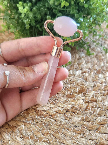 Rouleau de massage Quartz rose