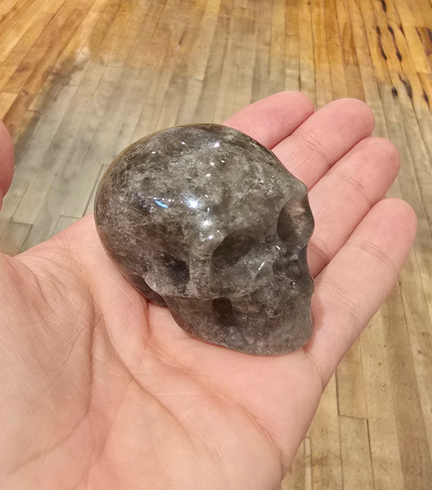 Crâne Quartz fumé