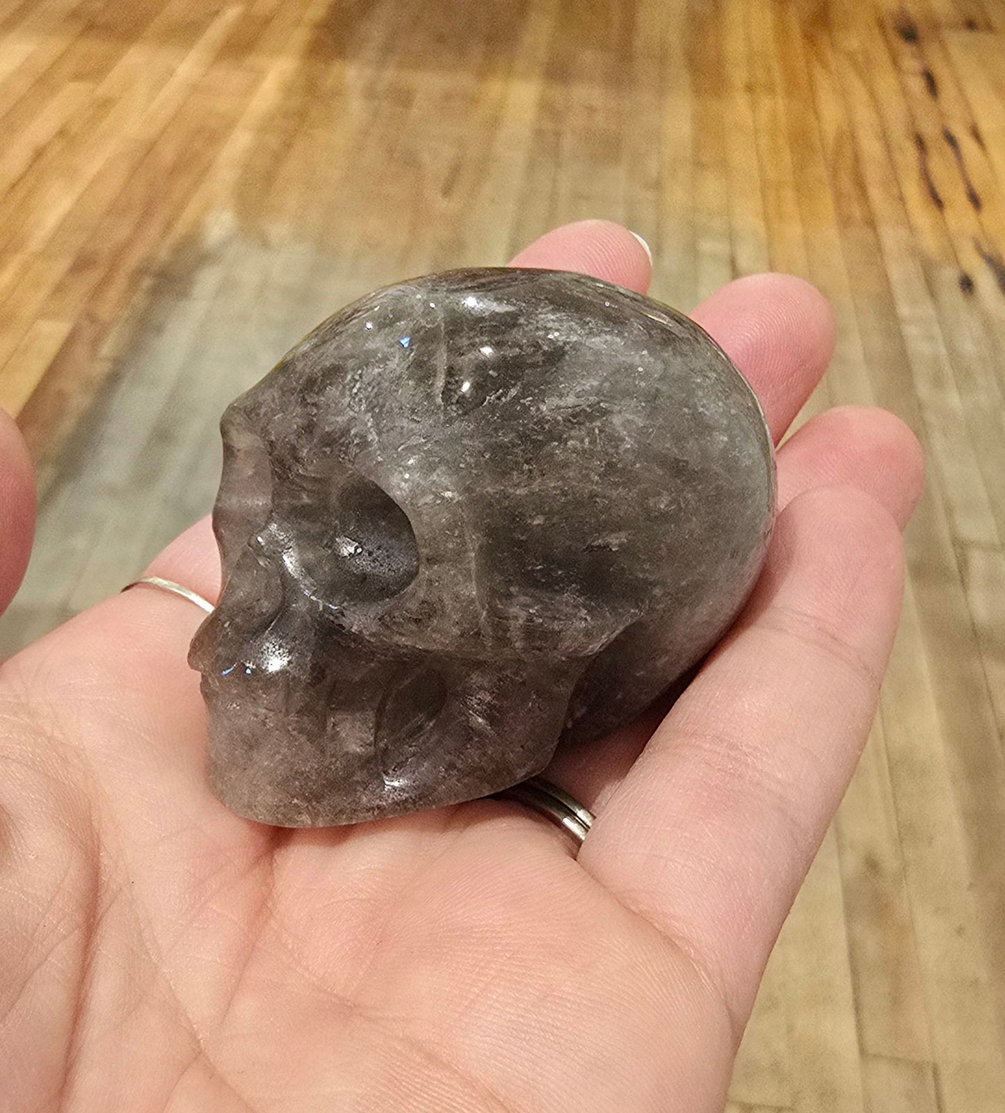 Crâne Quartz fumé