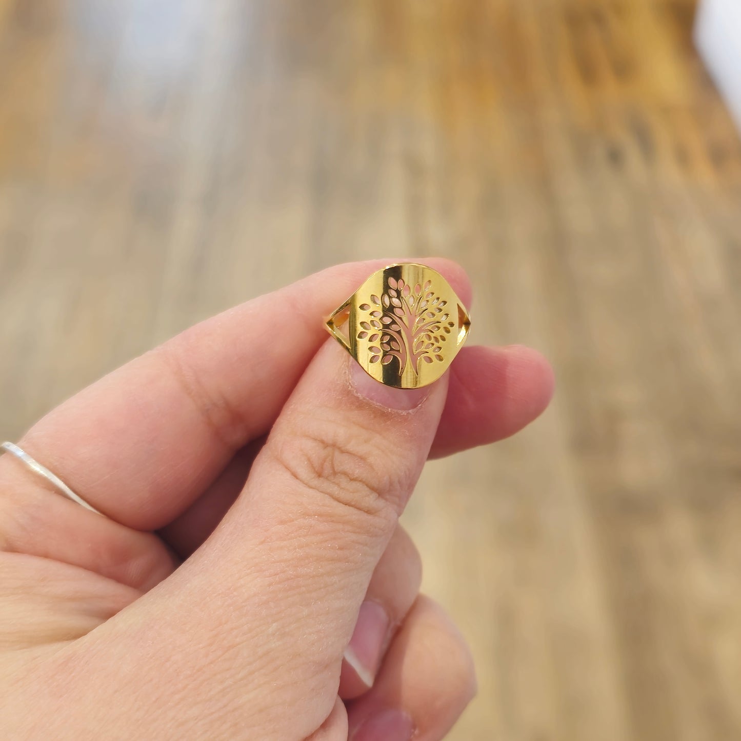 Bague Arbre de vie gold