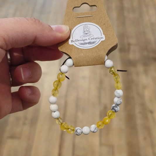 Bracelet avec pierres - création unique