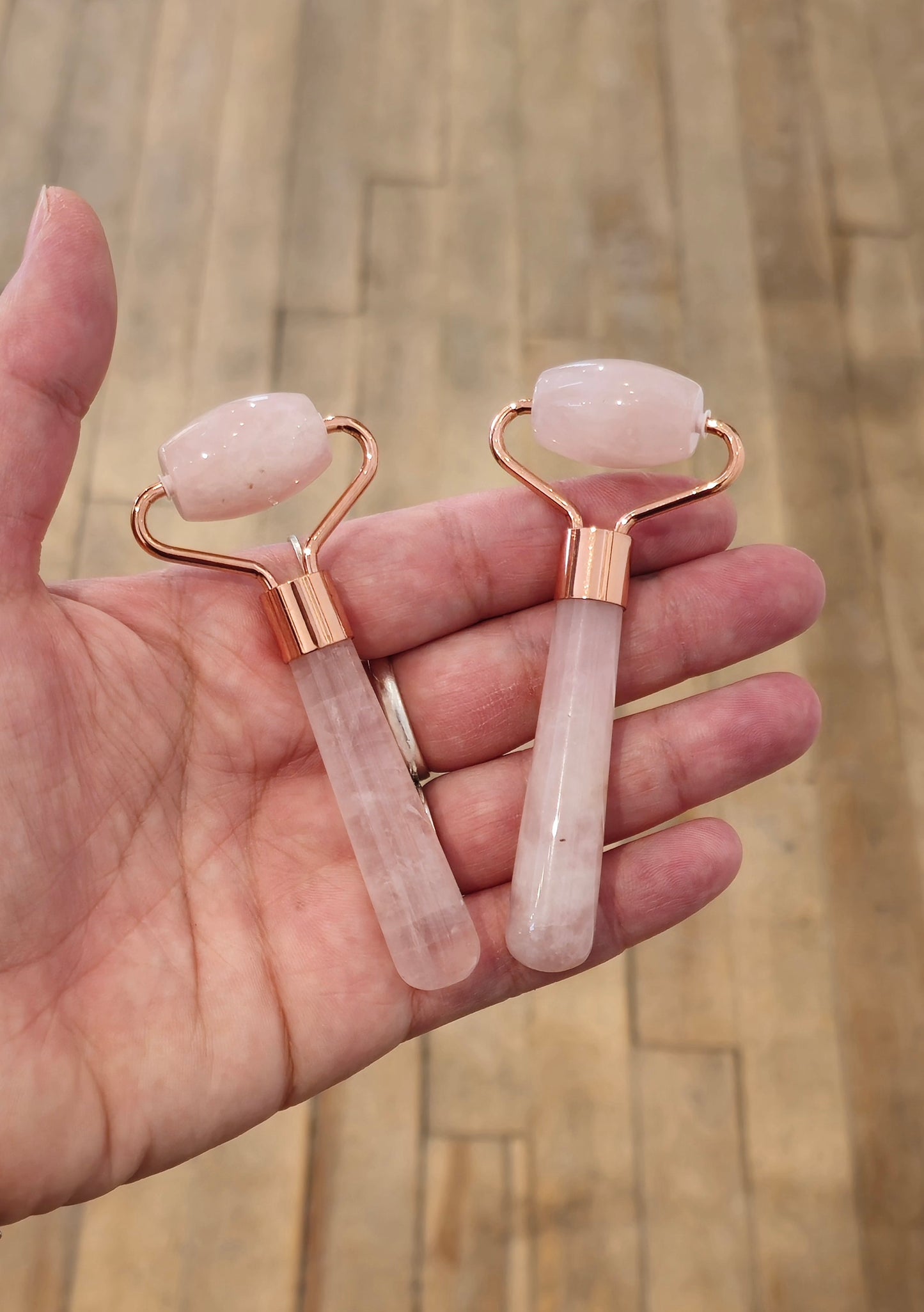 Rouleau de massage Quartz rose