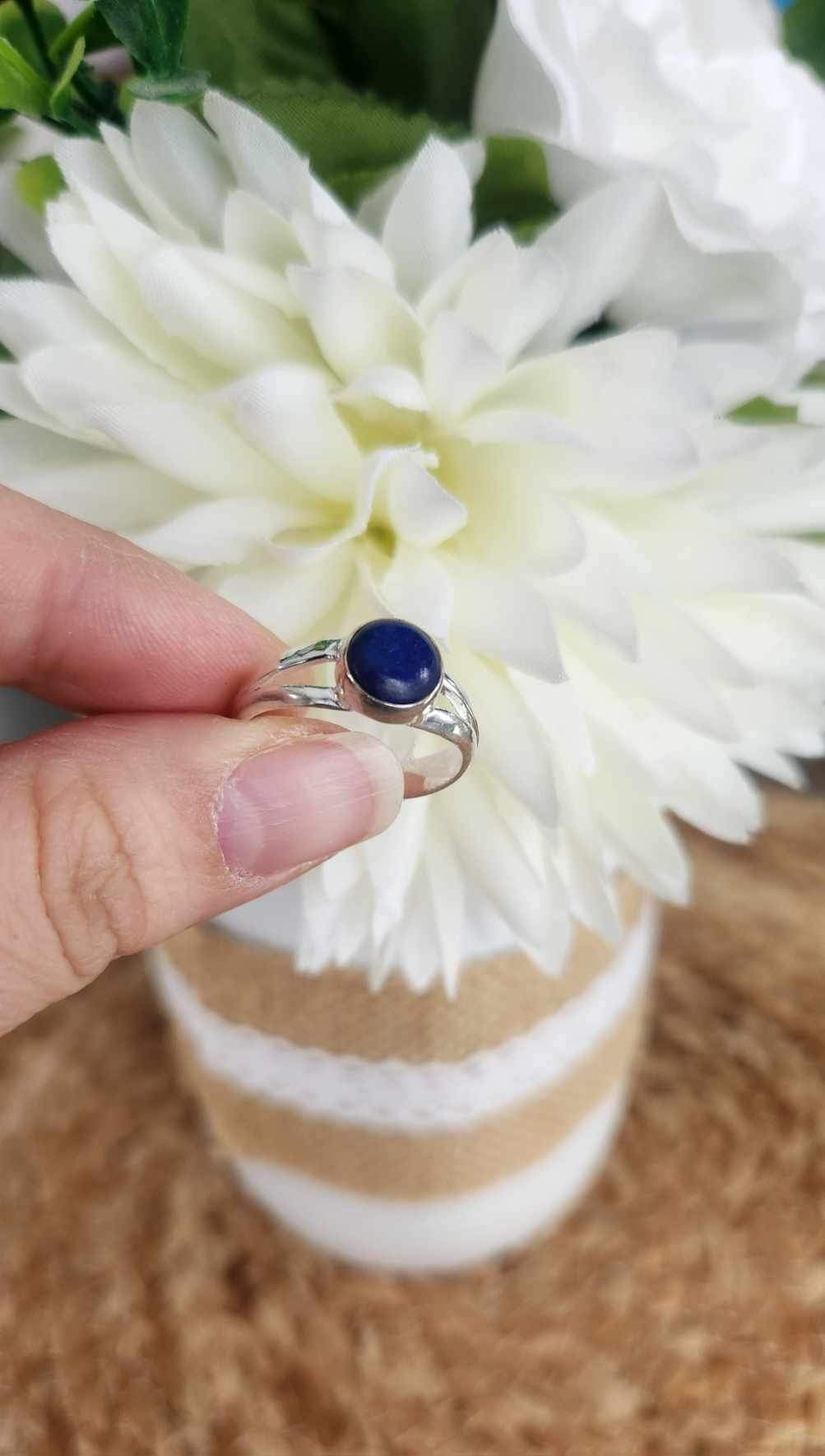 Bague Lapis Lazuli rond - petit