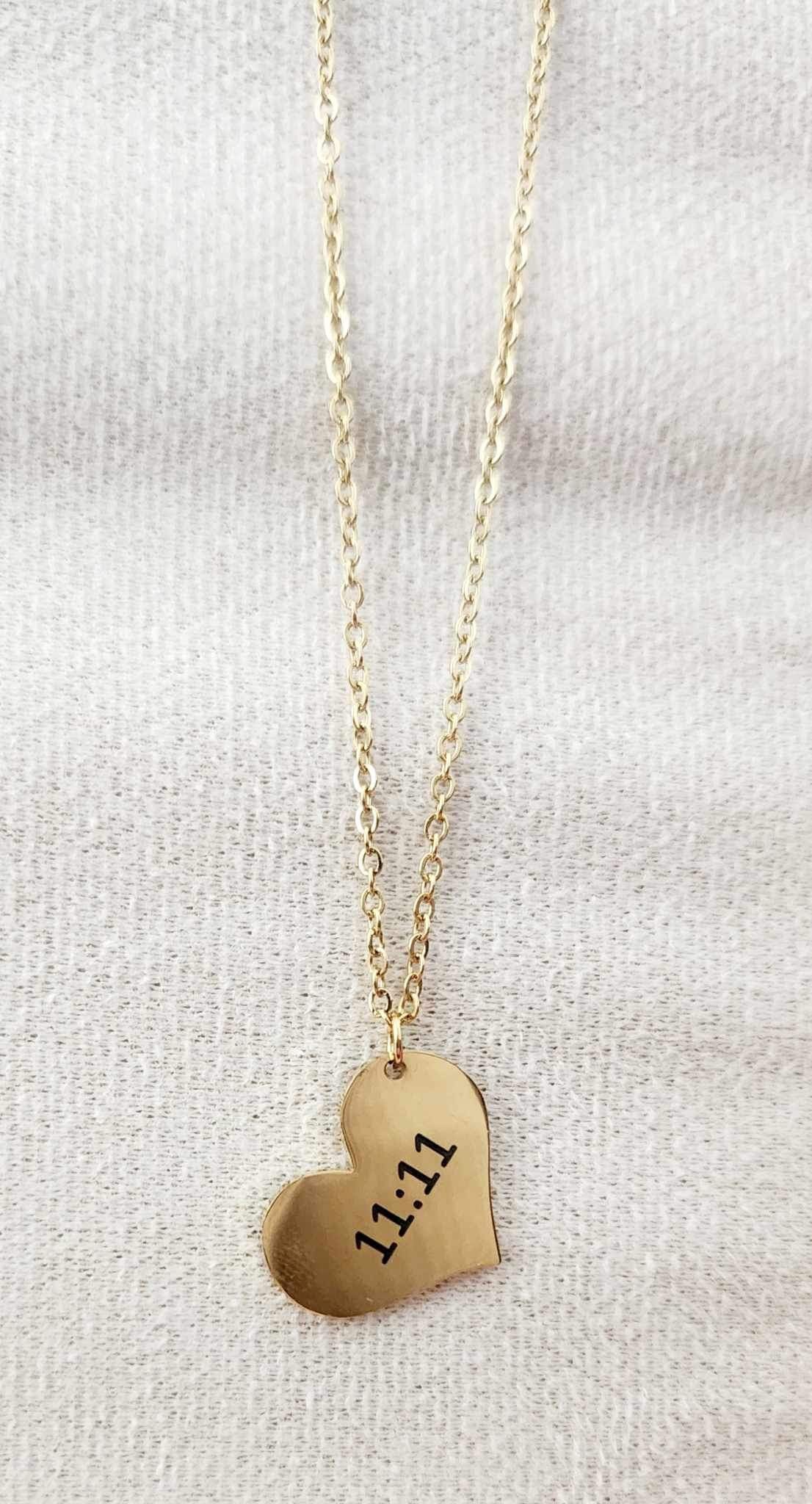 Collier Cœur 11:11 gold