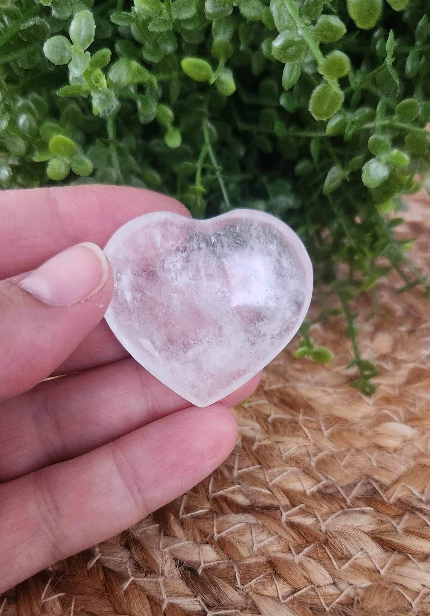 Coeur en Quartz clair