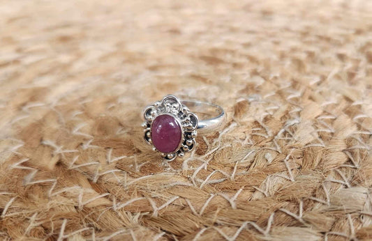 Bague Rubis fleur