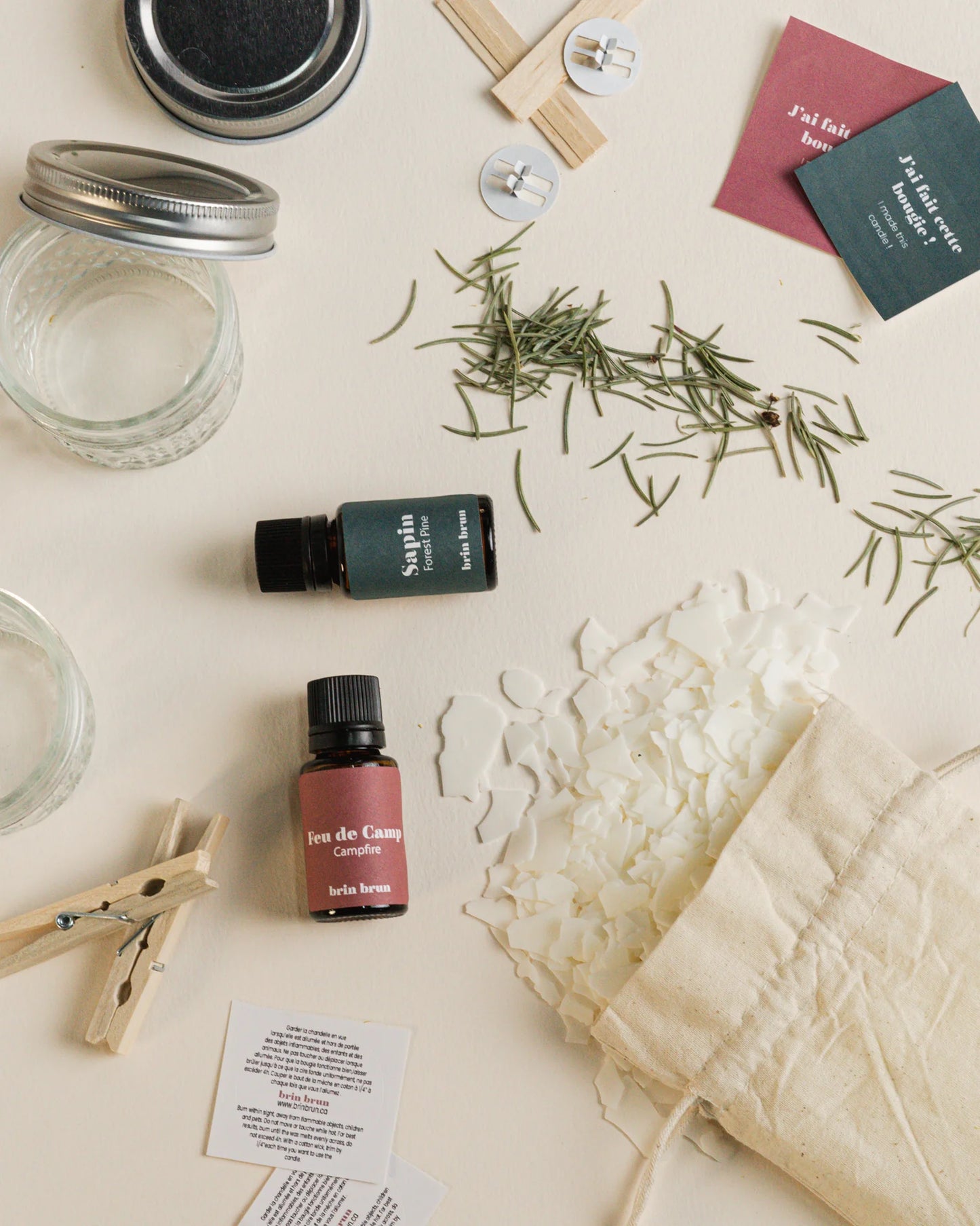 Coffret créatif - Ensemble de fabrication de bougies d’hiver