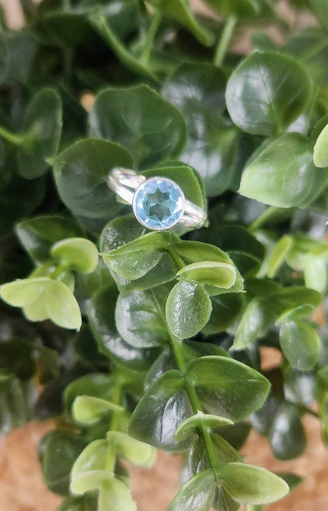 Bague Topaze bleu