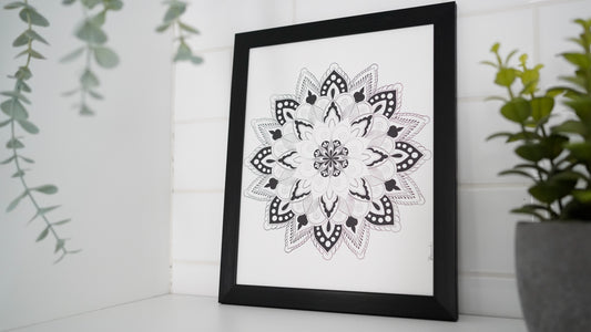 Mandala black and white - 1