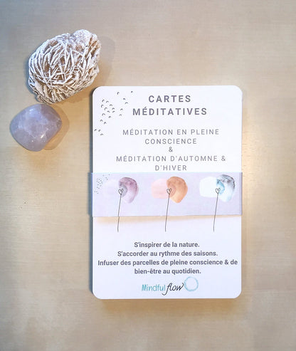 Cartes méditatives - Pleine conscience, Automne et Hiver