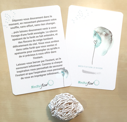 Cartes méditatives - Pleine conscience, Automne et Hiver