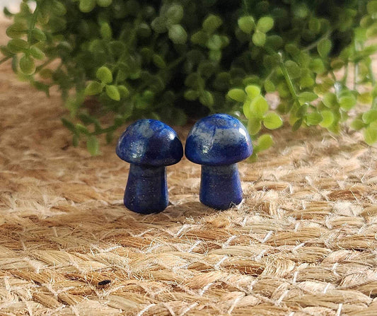 Champignon en Lapis Lazuli