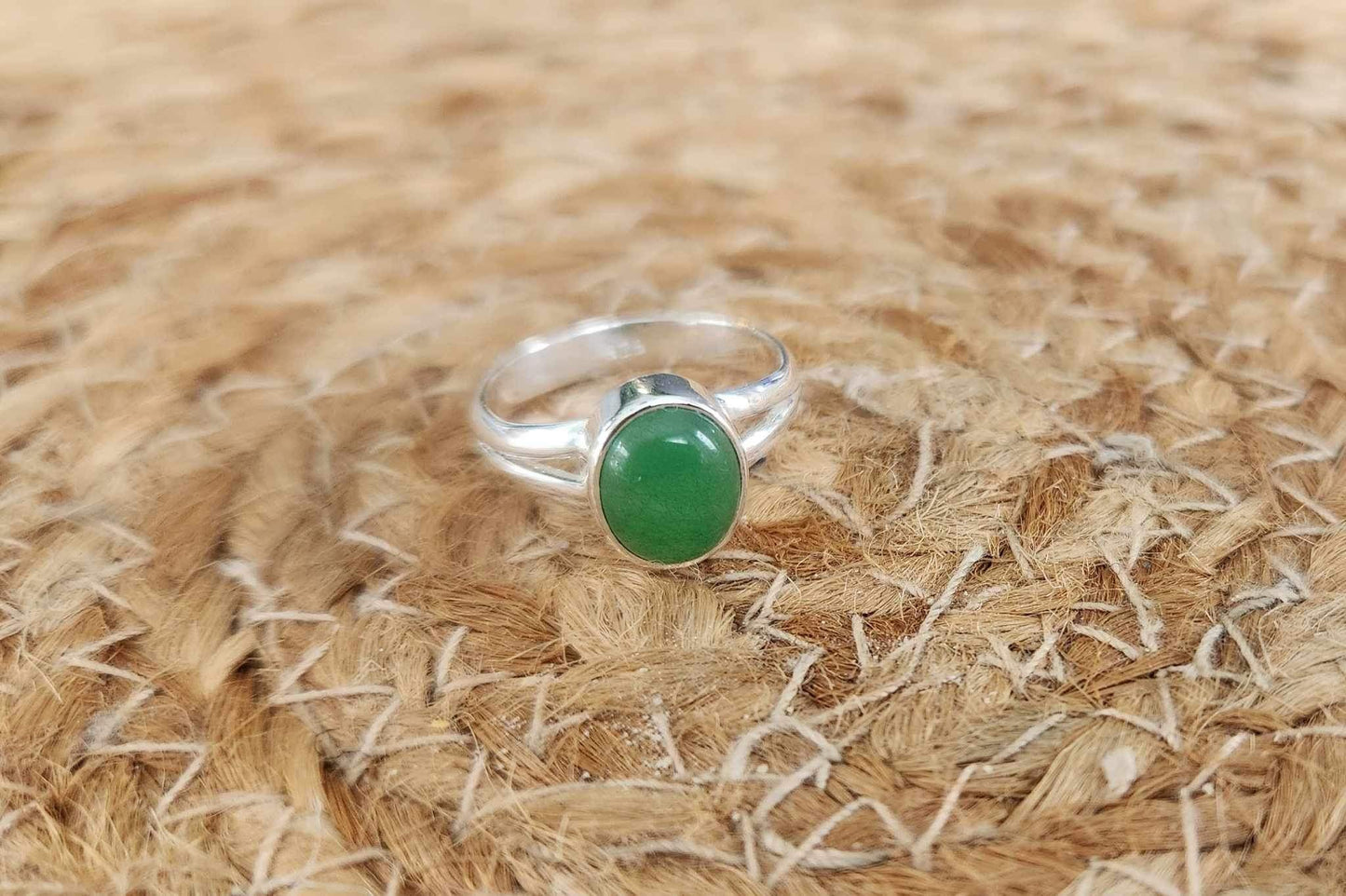 Bague Jade vert