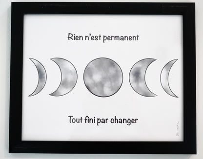 Oeuvre imprimée - Changement lunaire
