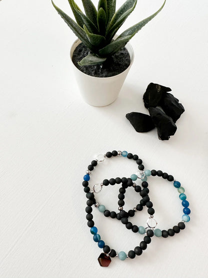 Élément - EAU (Trio de bracelets)