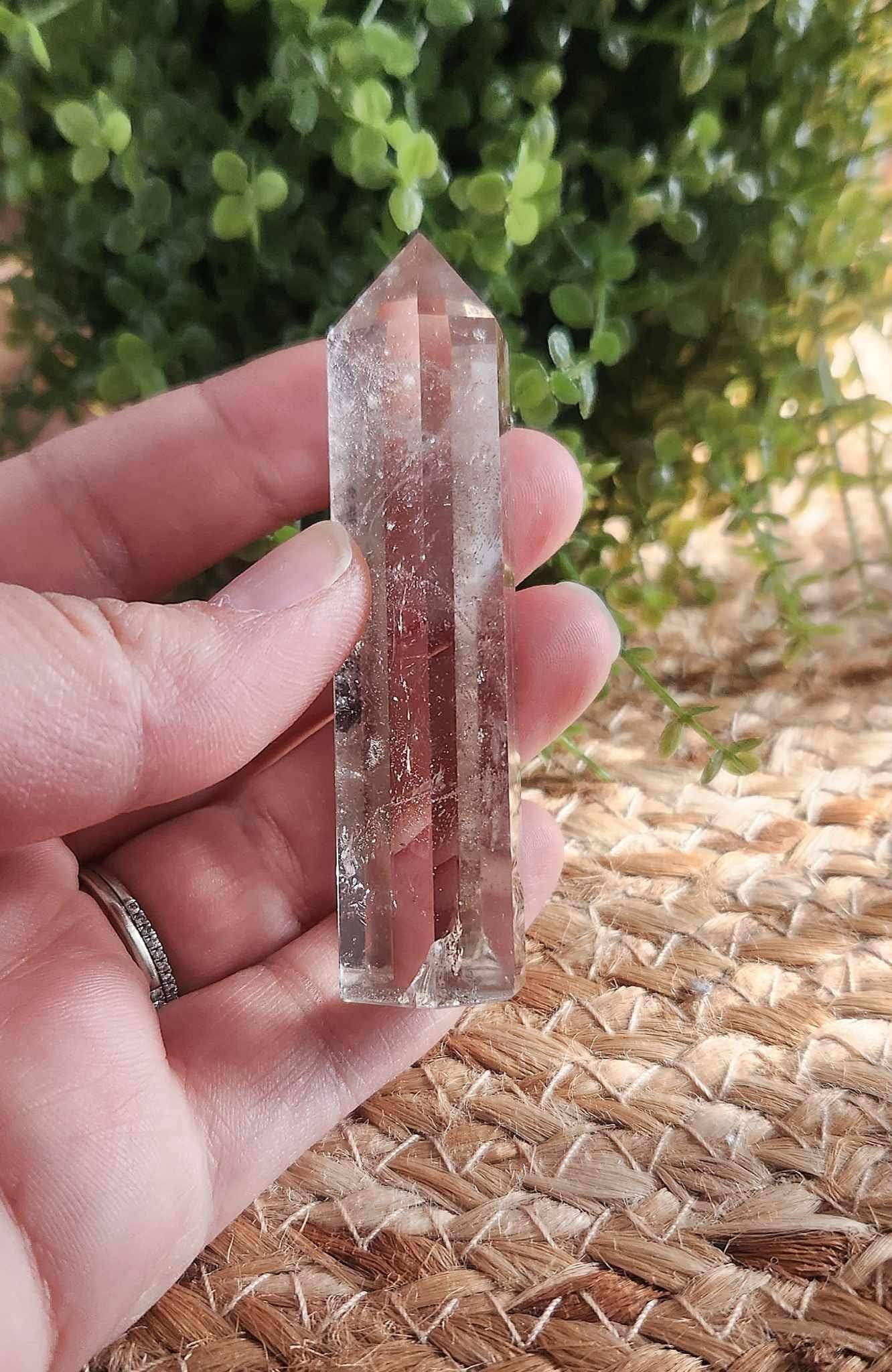 Pointe en Quartz fumé pâle