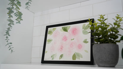 Oeuvre originale - Aquarelle Roses