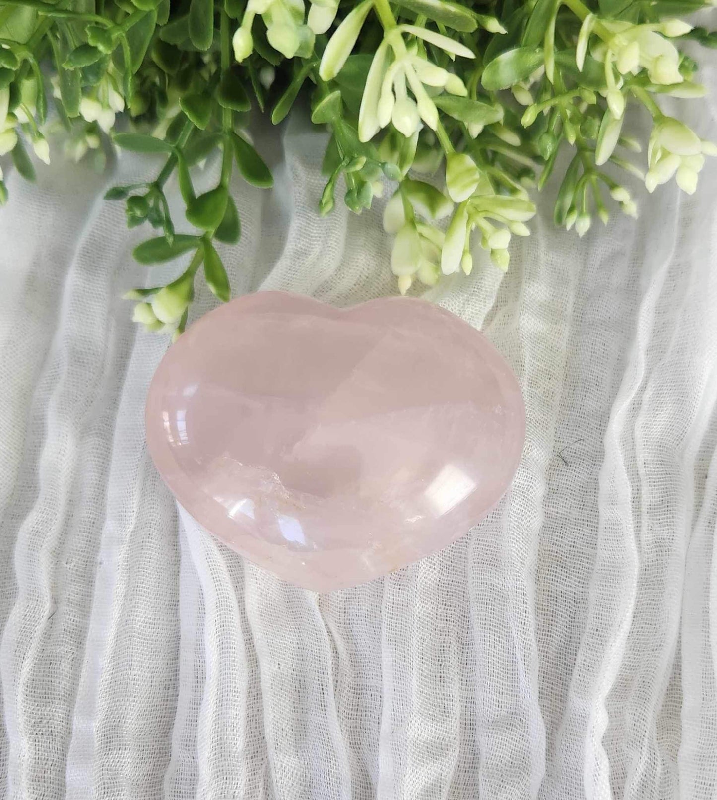 Coeur en Quartz Rose