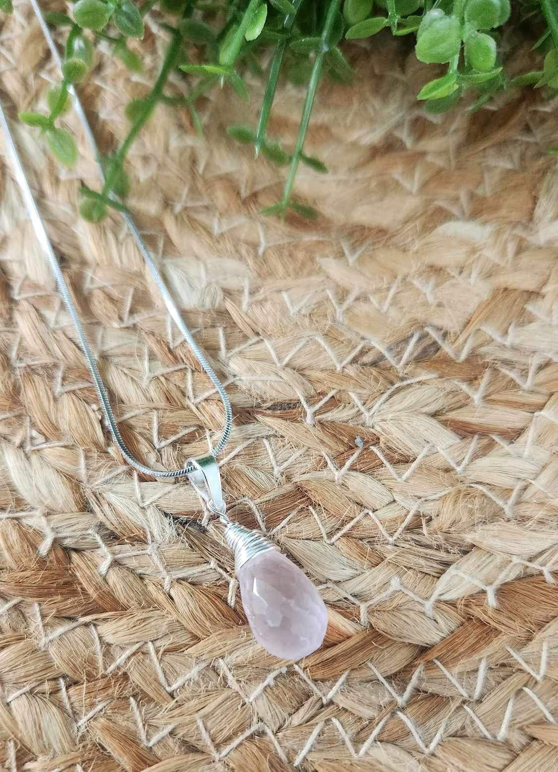 Collier Quartz Rose