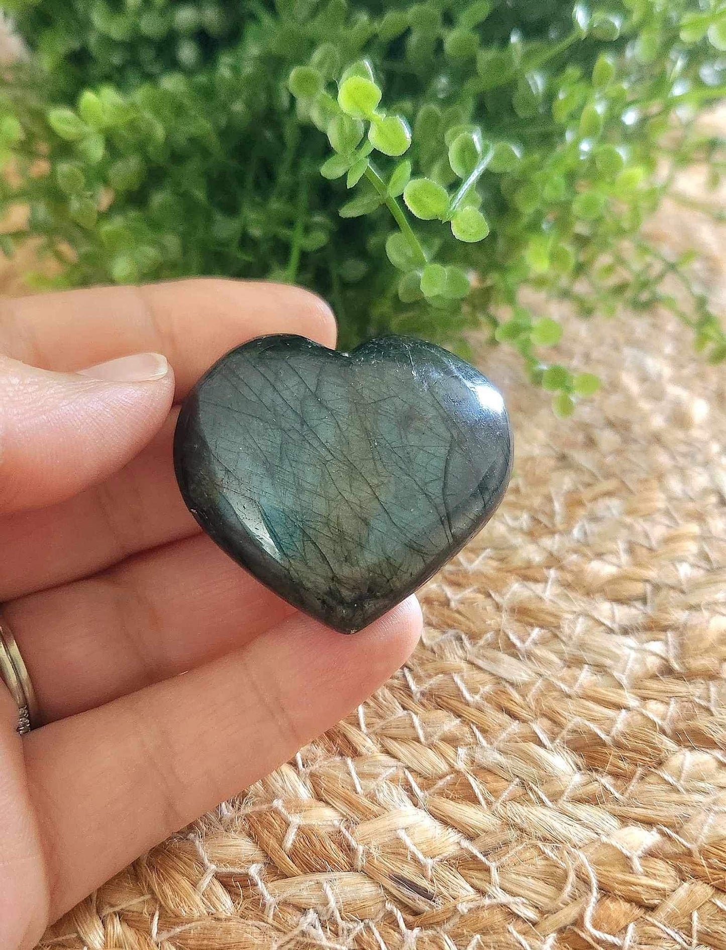 Coeur en Labradorite