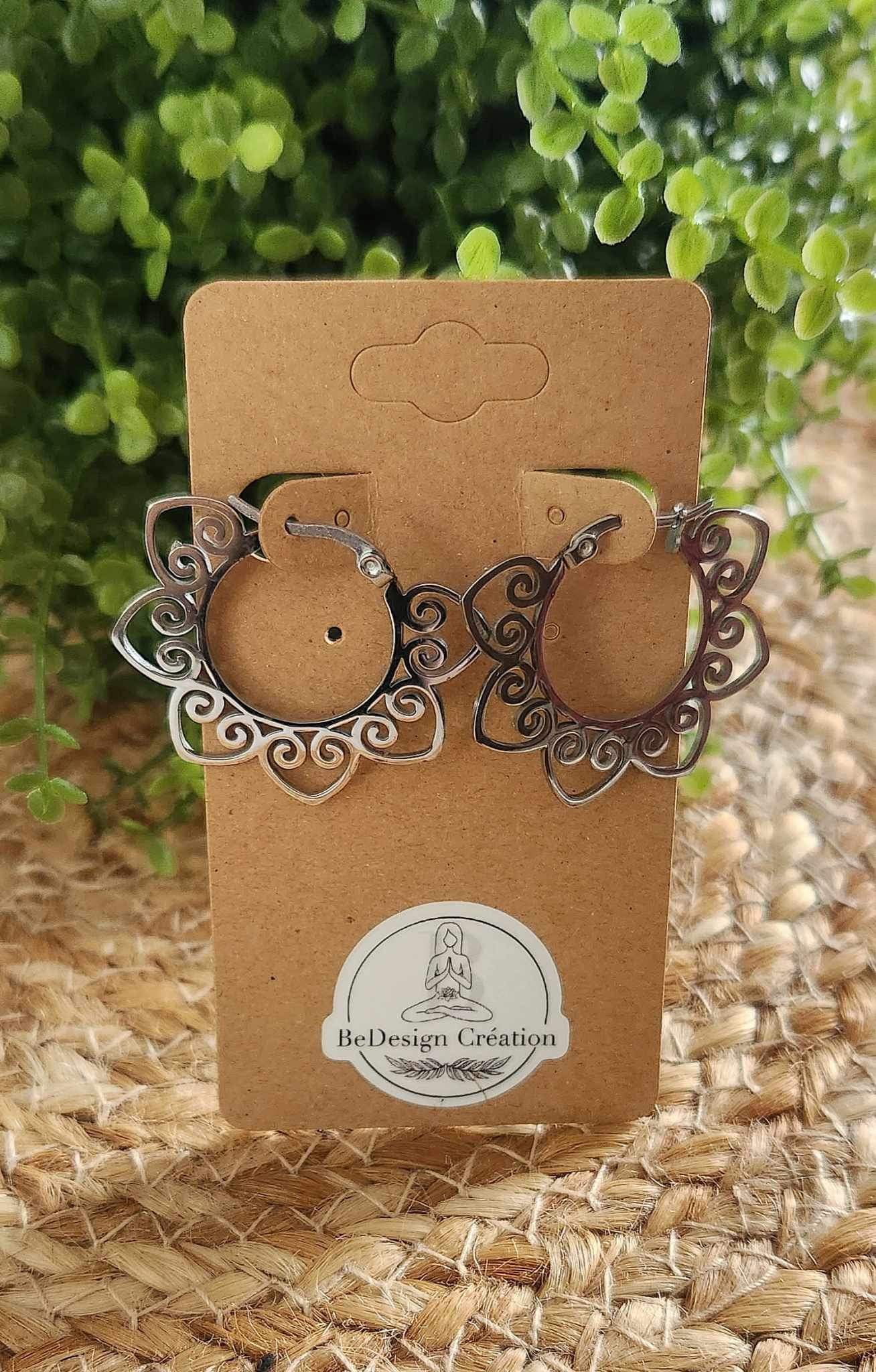 Boucles d’oreilles anneau Mandala